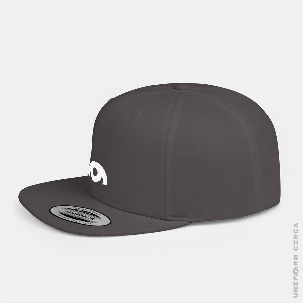 OYSTER LOGO HAT | White Stitch | Flat Bill Snap Back