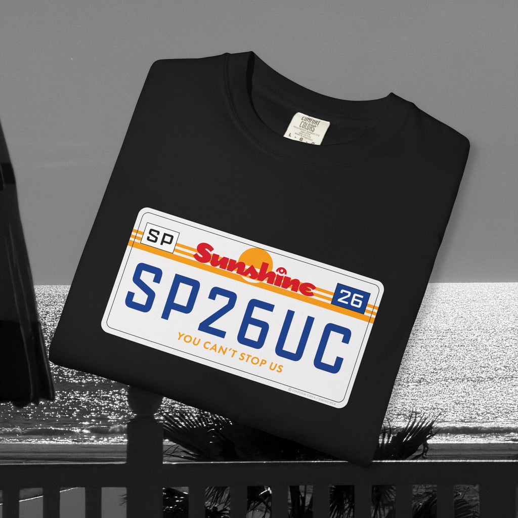CALIFORNIA 80 PLATE | Crewneck T-Shirt | 100% Cotton
