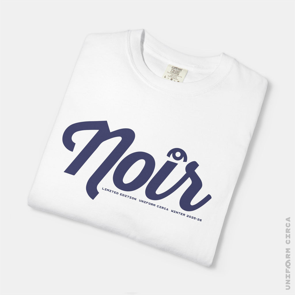 NOIR MARK 1 - Crewneck T-Shirt | 100% Cotton | Designed & Printed in California _ UNIFORM CIRCA _Navy