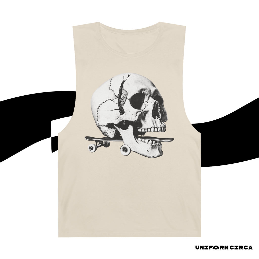 SKULL & BOARDS CREWNECK TANK | Printed