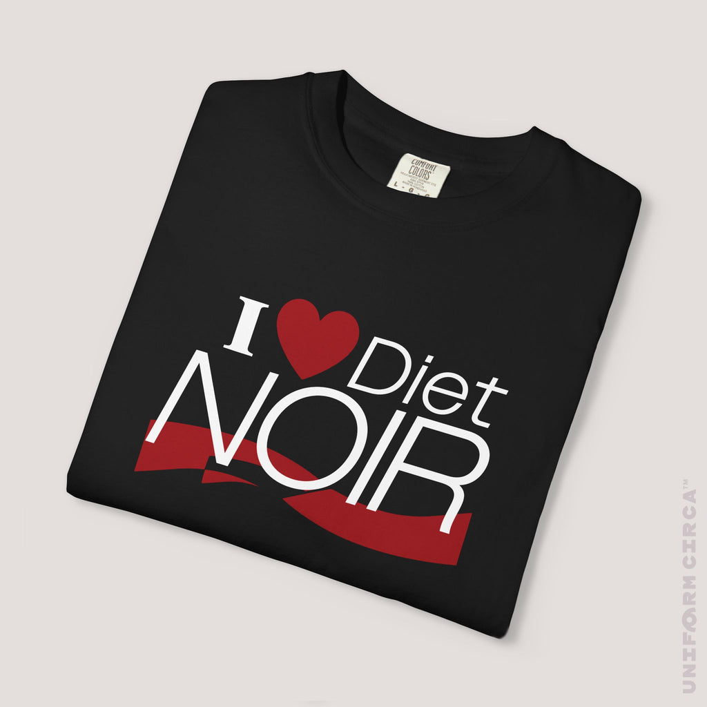 I ❤️ Diet NOIR | Black Crewneck T-Shirt | 100% Cotton | Designed & Printed in California