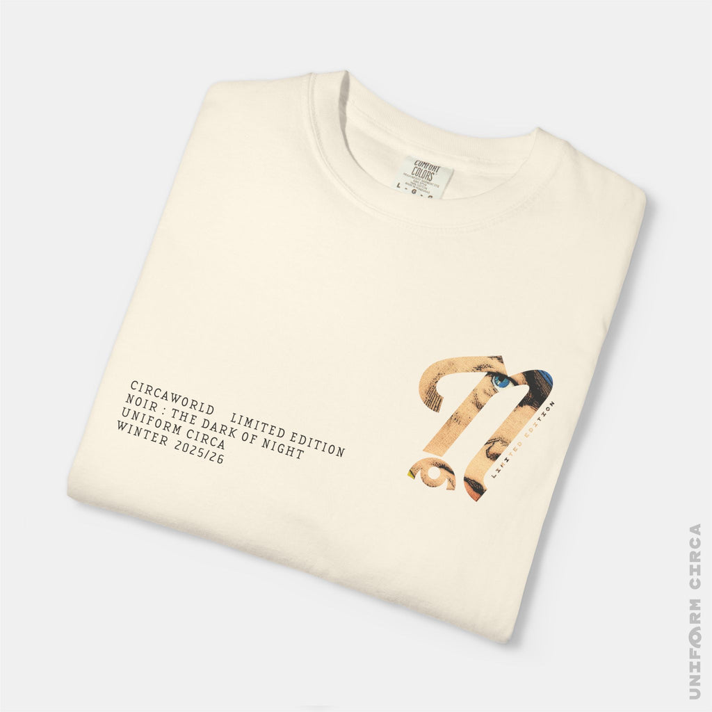 CIRCAWORLD: N BADGE V2 - Crewneck T-Shirt | 100% Cotton | Designed & Printed in California _ UNIFORM CIRCA _Navy