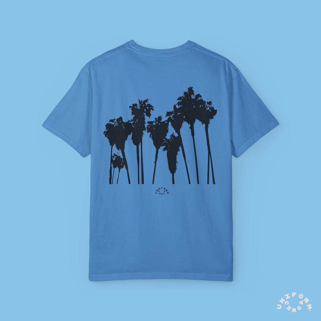 PALMS BLACK CREWNECK T-SHIRT | Printed