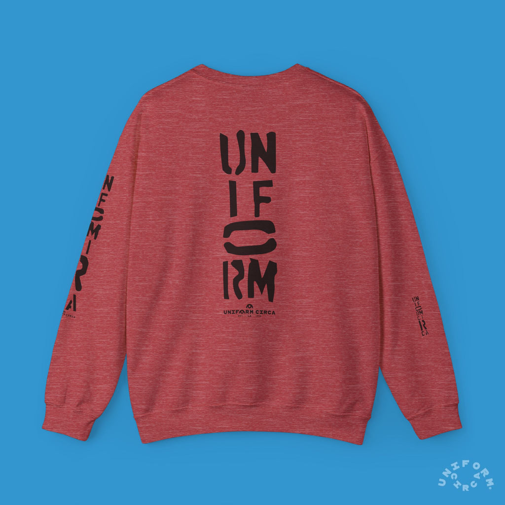 FOUNDATION MARK | CREWNECK SWEATSHIRT | Printed Black