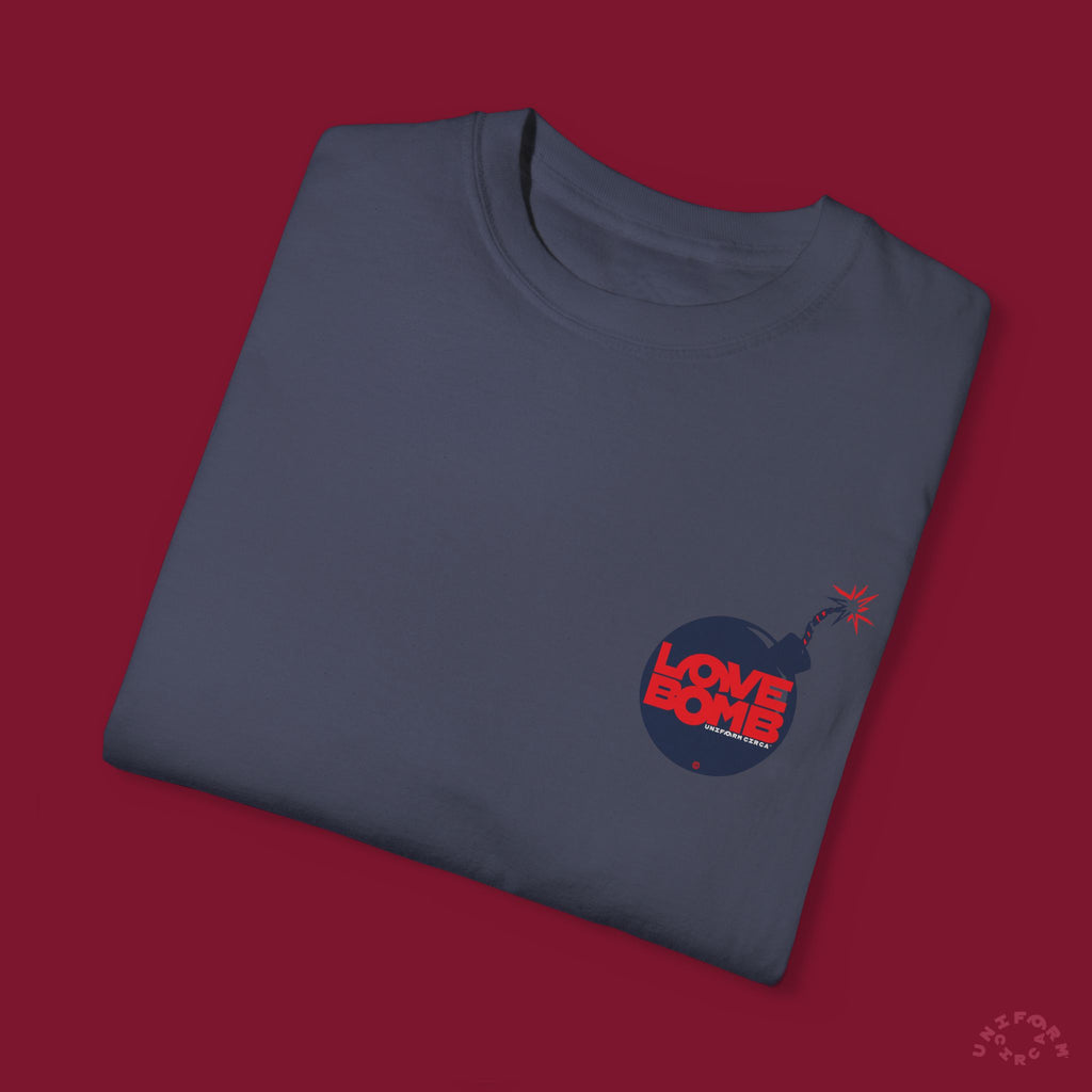 HEART BOMB CREWNECK T-SHIRT | Printed