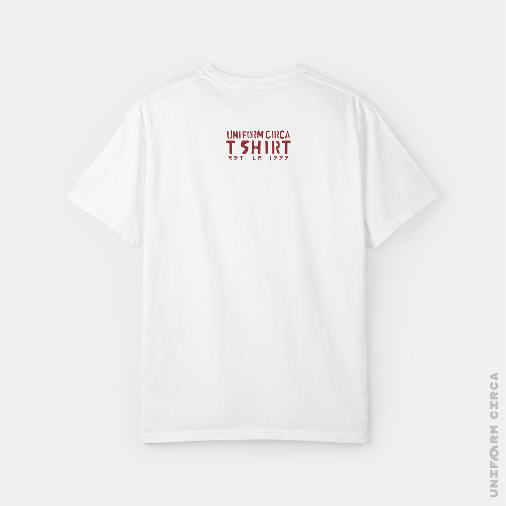 TORSE SHIELD - Crewneck T-Shirt | 100% Cotton | Designed & Printed in California _ UNIFORM CIRCA CLASS _ UC Red