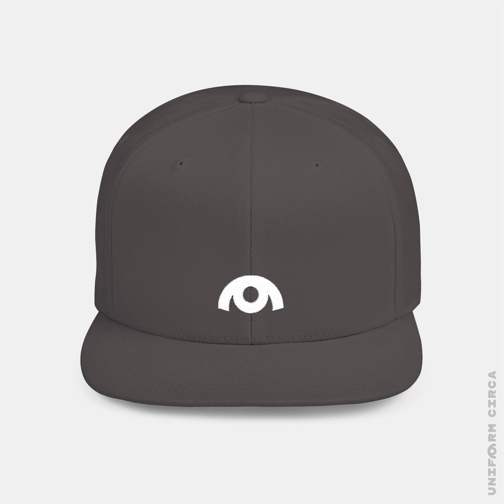 OYSTER LOGO HAT | White Stitch | Flat Bill Snap Back
