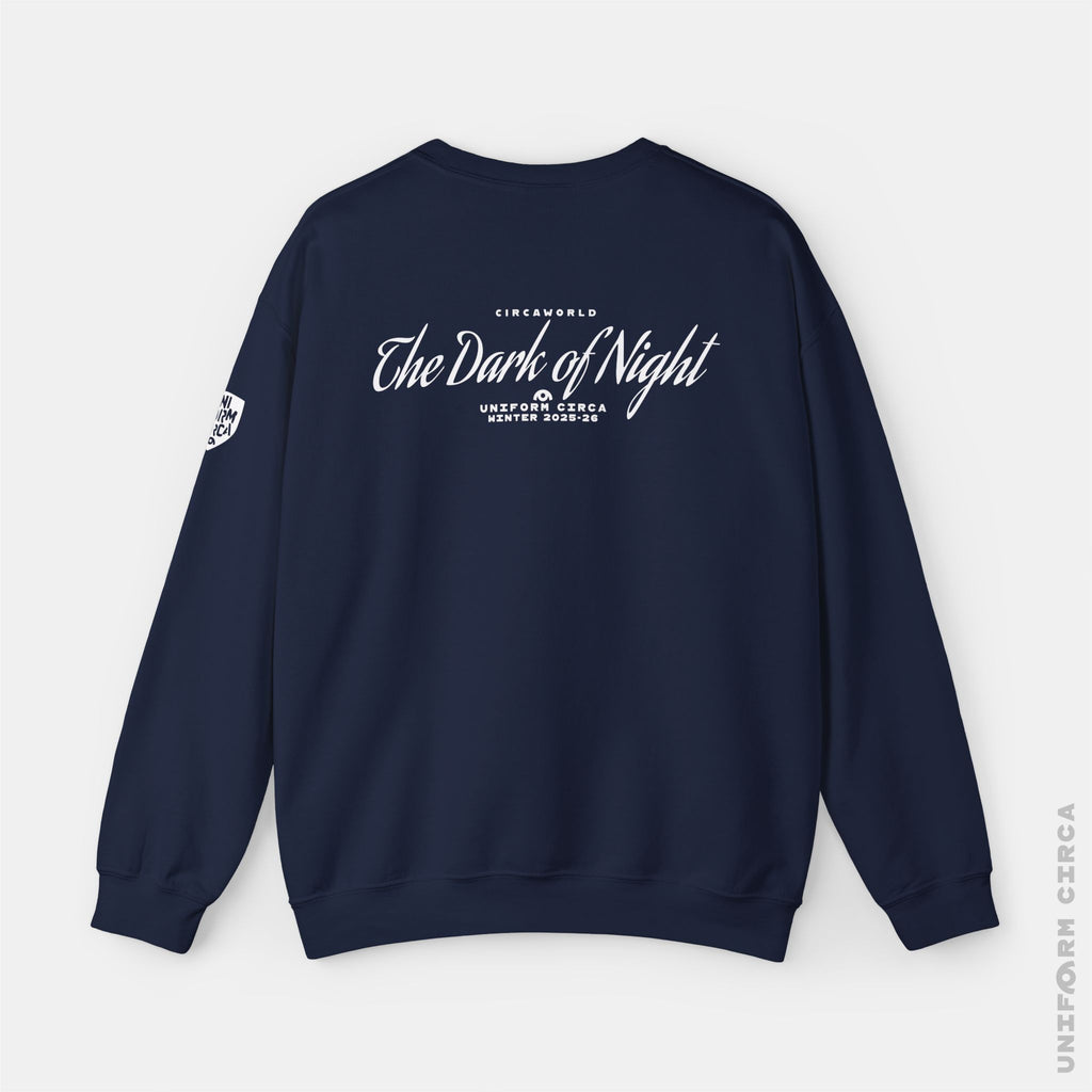 NOIR MARK 1 | Crewneck Sweatshirt | 100% Cotton | Designed & Printed in California | Printed White