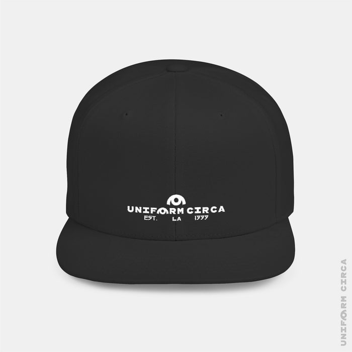 UNIFORM OYSTER ALL | Embrodered White | Flat Bill Snapback