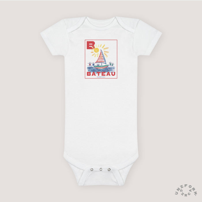 Organic Baby Onesie - BATEAU Cute Infant Bodysuit for Newborns