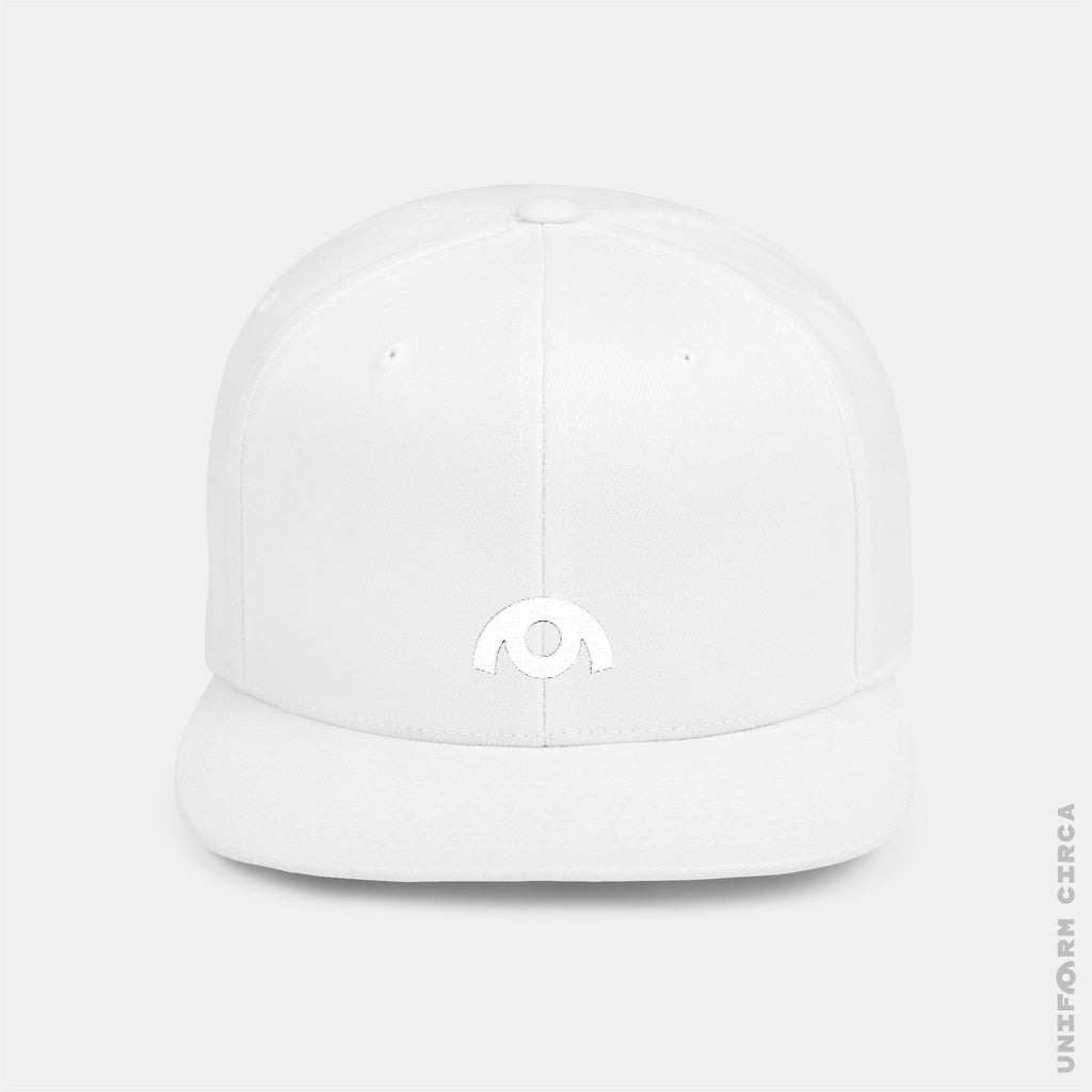 OYSTER LOGO HAT | White Stitch | Flat Bill Snap Back