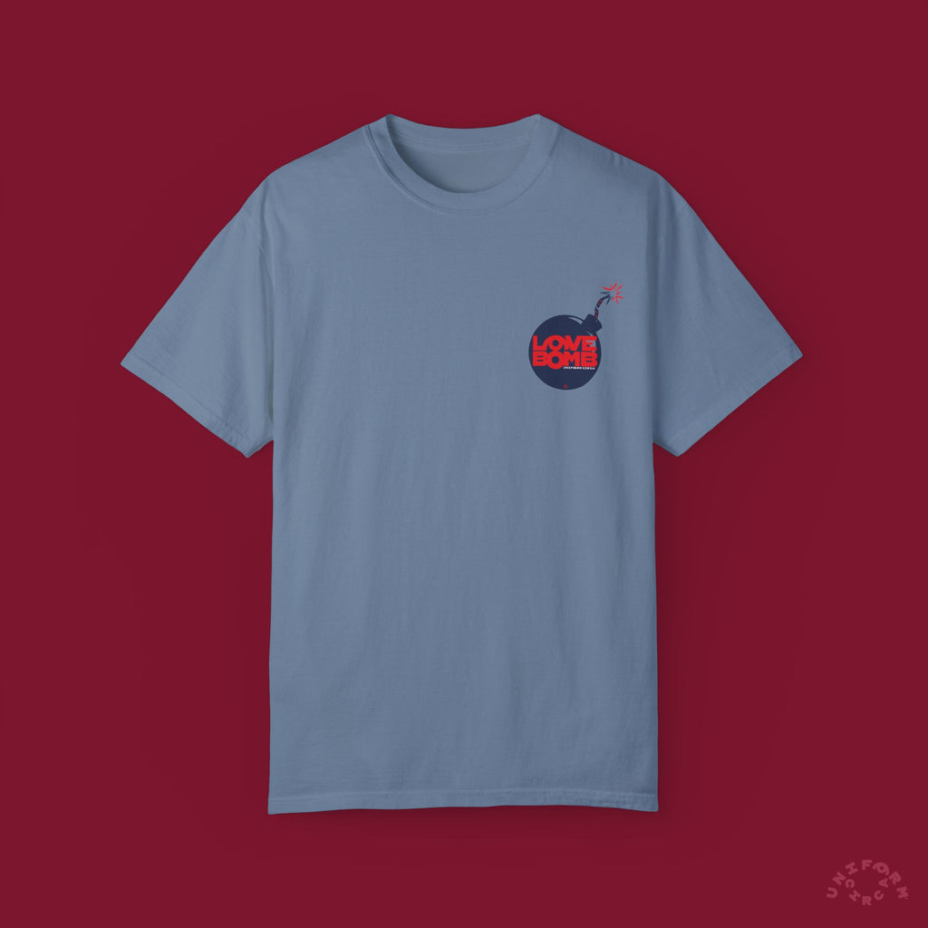 HEART BOMB CREWNECK T-SHIRT | Printed