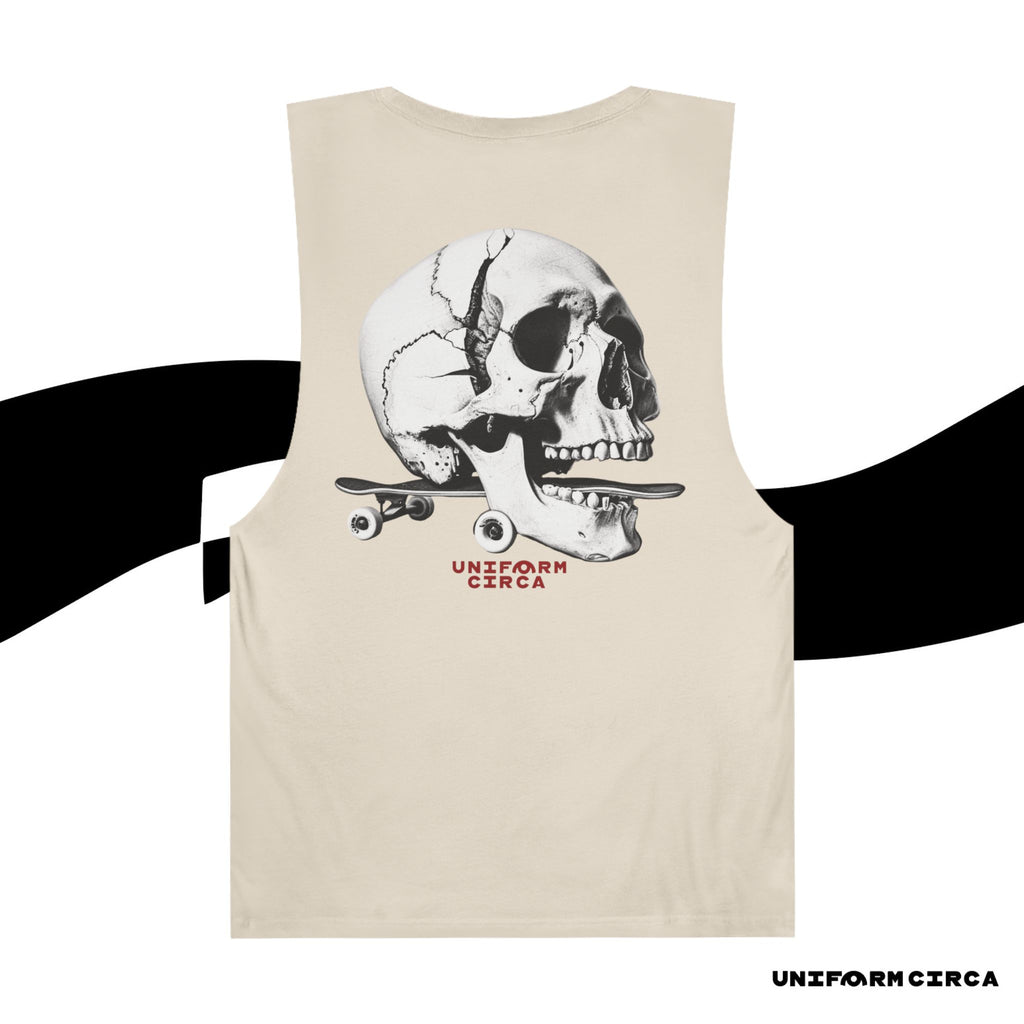 SKULL & BOARDS CREWNECK TANK | Printed