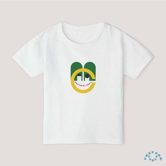 Funnny Bunny Kid Play Toddler T-Shirt - Colorful Graphic Tee for Little Ones | Green/Yellow