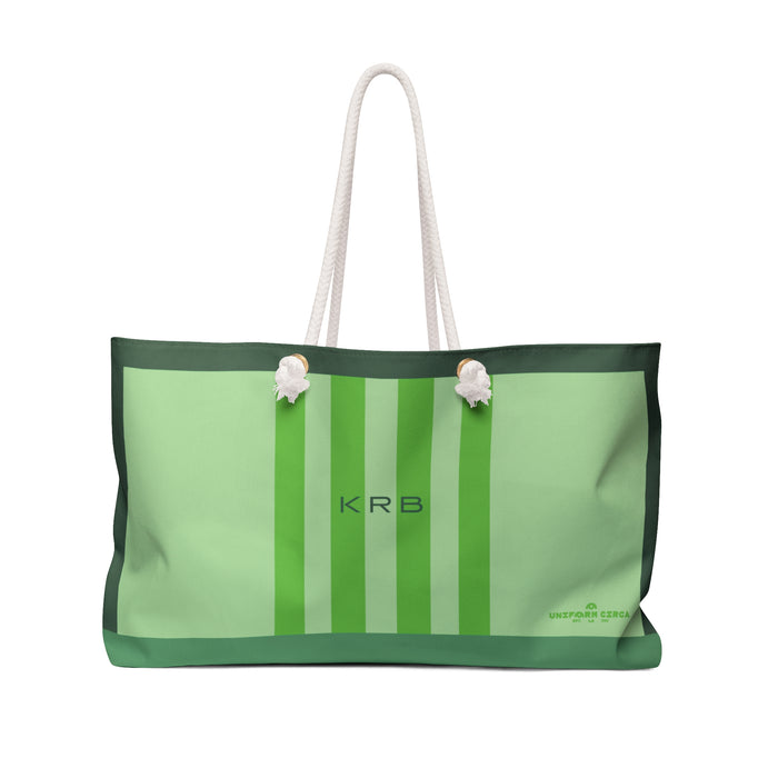 KRB RACER MAX | GARDEN GREENS Weekender Bag - Stylish Travel Tote, Gym Bag, Beach Bag, Personalized Gift, Spacious Weekend Accessories