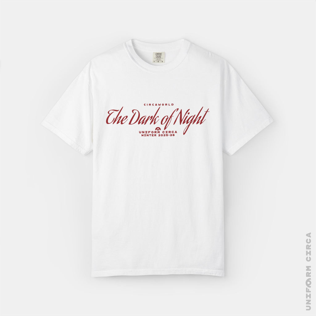 SCRIPT 1 - Crewneck T-Shirt | 100% Cotton | Designed & Printed in California _ UNIFORM CIRCA_Red