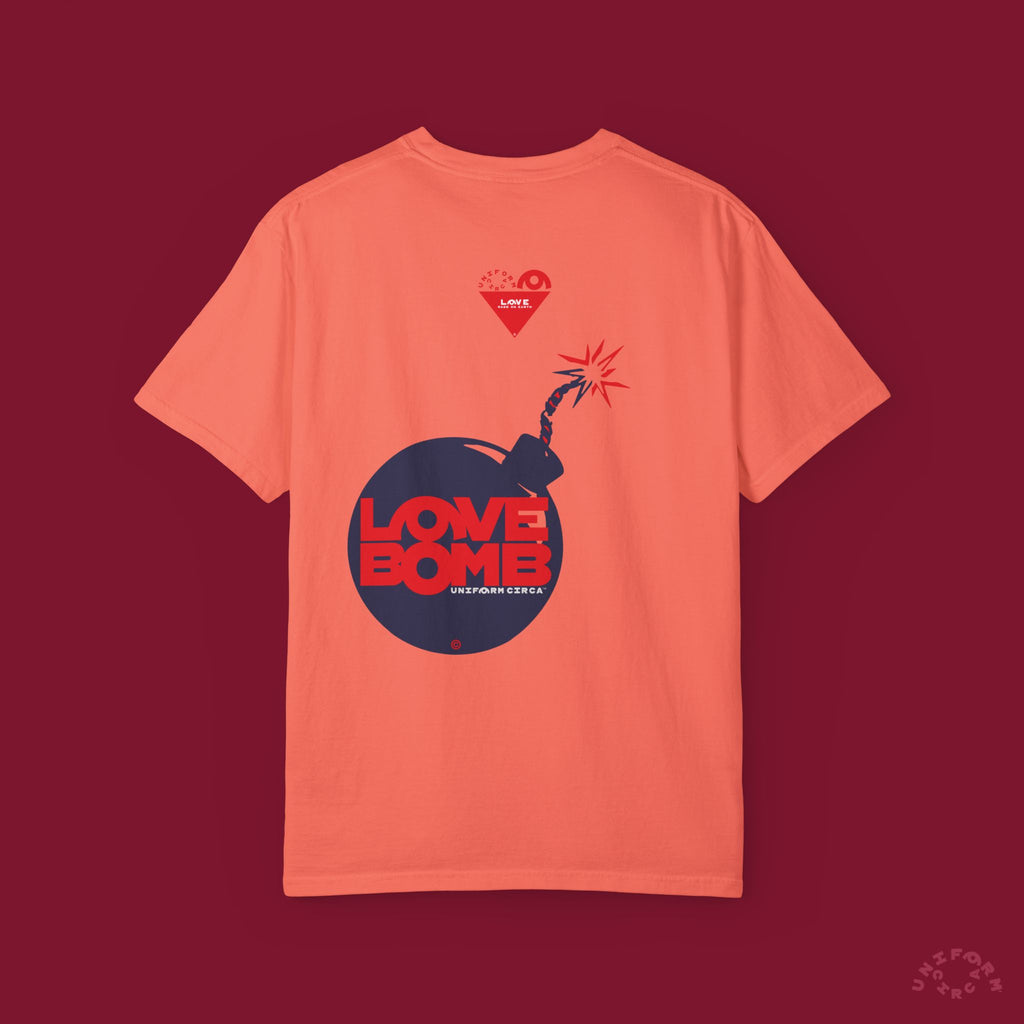 HEART BOMB CREWNECK T-SHIRT | Printed