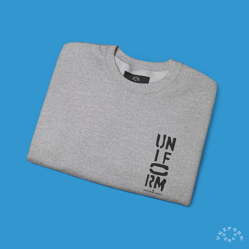 FOUNDATION MARK | CREWNECK SWEATSHIRT | Printed Black