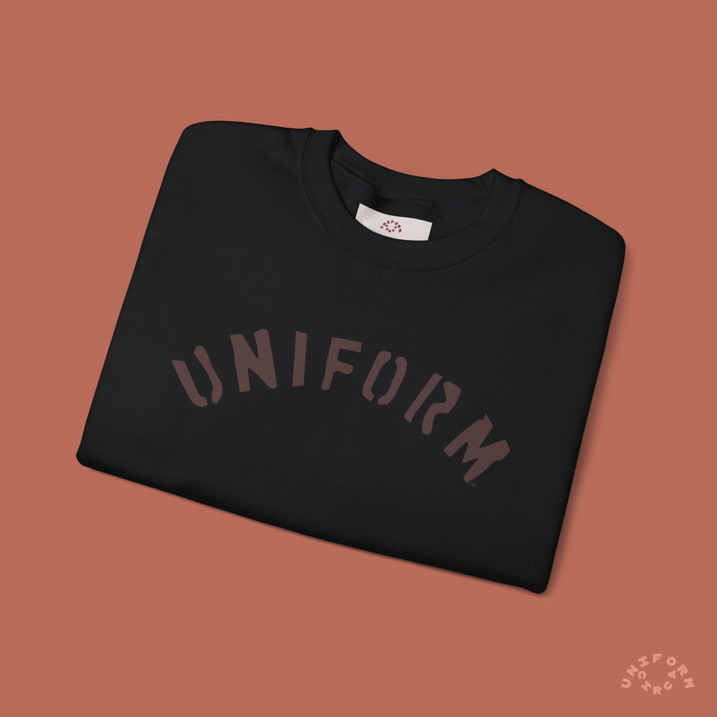 ARC UNIFORM CREWNECK SWEATSHIRT | PRINTED MOCHA