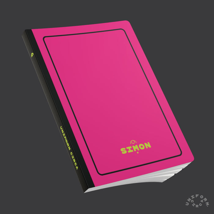 SIMON (LINED) NOTE & SKETCH JOURNAL | Hot Pink/Acid Green/Black