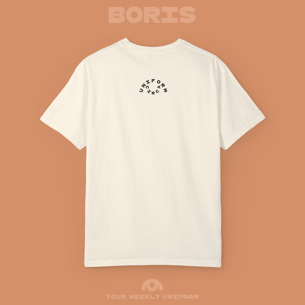 BORIS WEDNESDAY | CREWNECK T-SHIRT | PRINTED BLACK