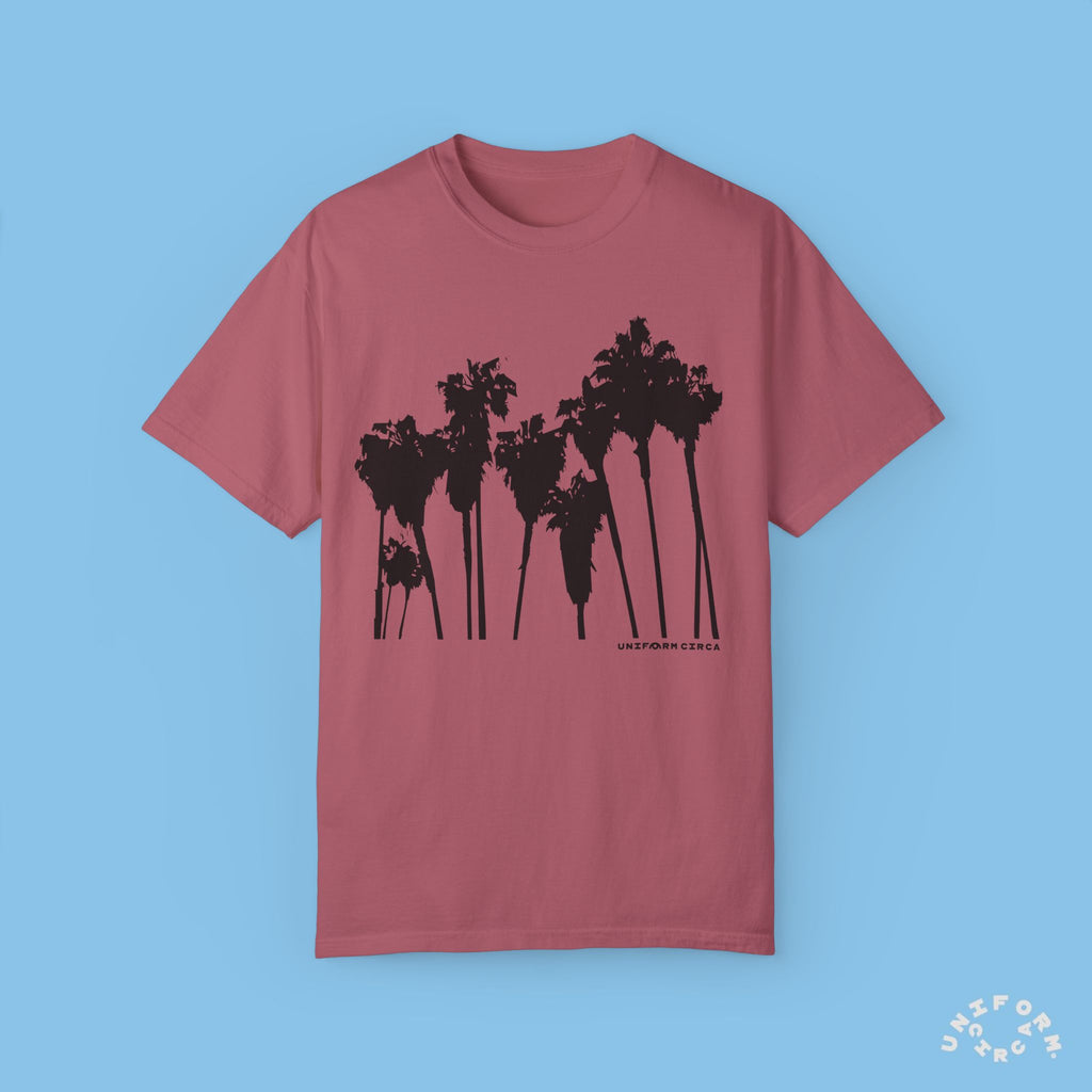 PALMS BLACK CREWNECK T-SHIRT | Printed