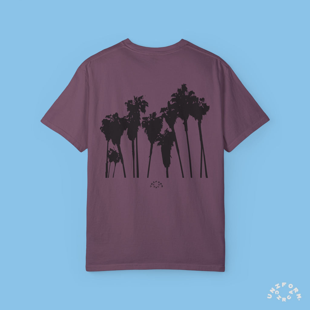 PALMS BLACK CREWNECK T-SHIRT | Printed