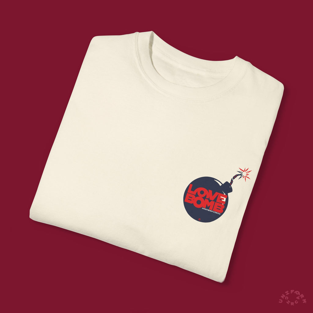 HEART BOMB CREWNECK T-SHIRT | Printed