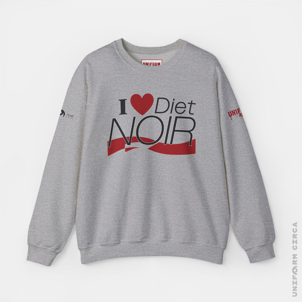 I ❤️ Diet NOIR Crewneck Sweatshirt | 100% Cotton | Designed & Printed in California