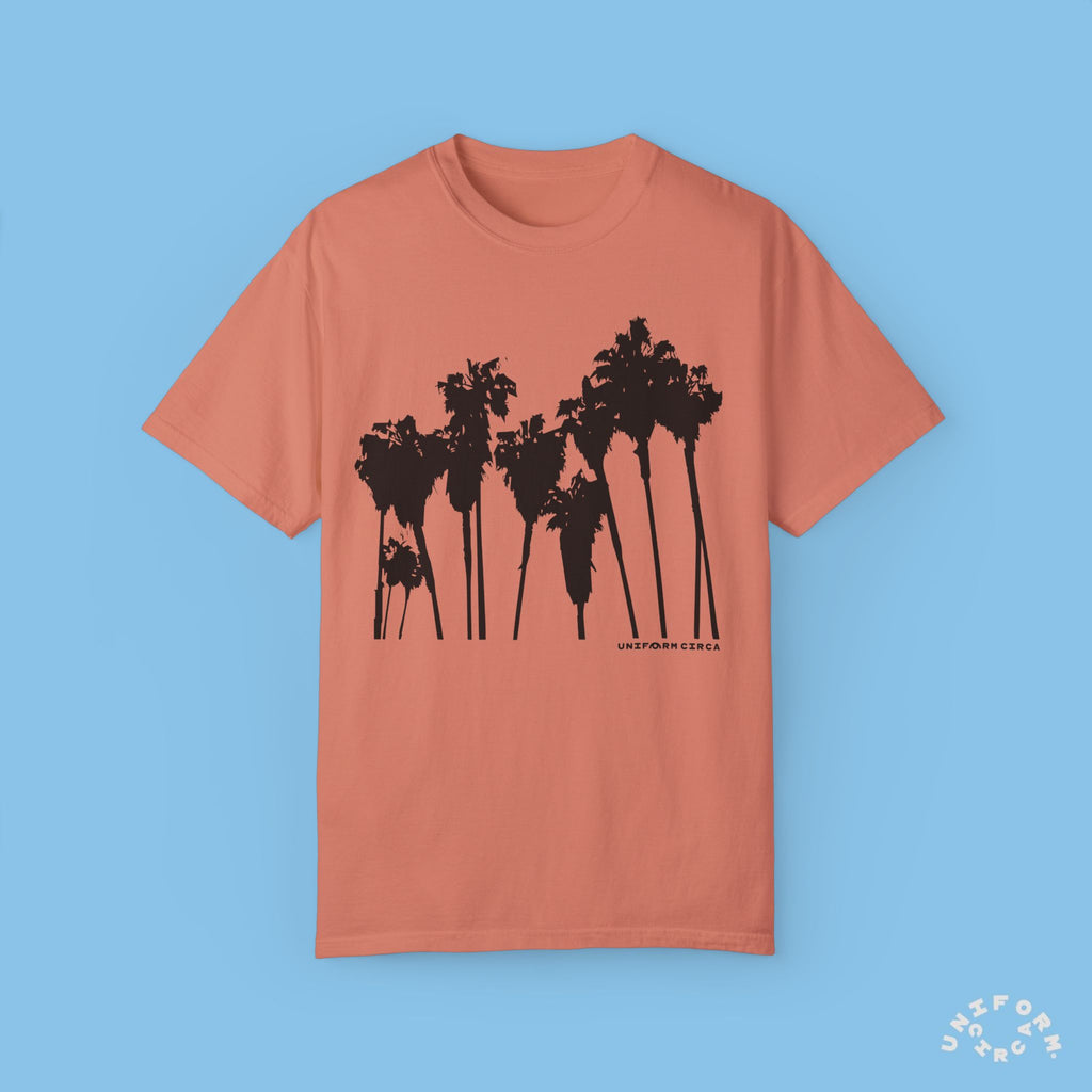PALMS BLACK CREWNECK T-SHIRT | Printed