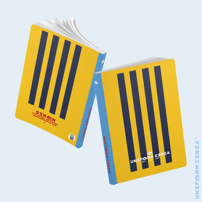 SIMON NOTE & SKETCH JOURNAL | NAVY/YELLOW (SOFT COVER)
