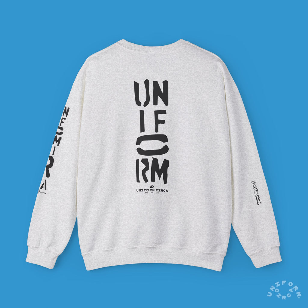 FOUNDATION MARK | CREWNECK SWEATSHIRT | Printed Black