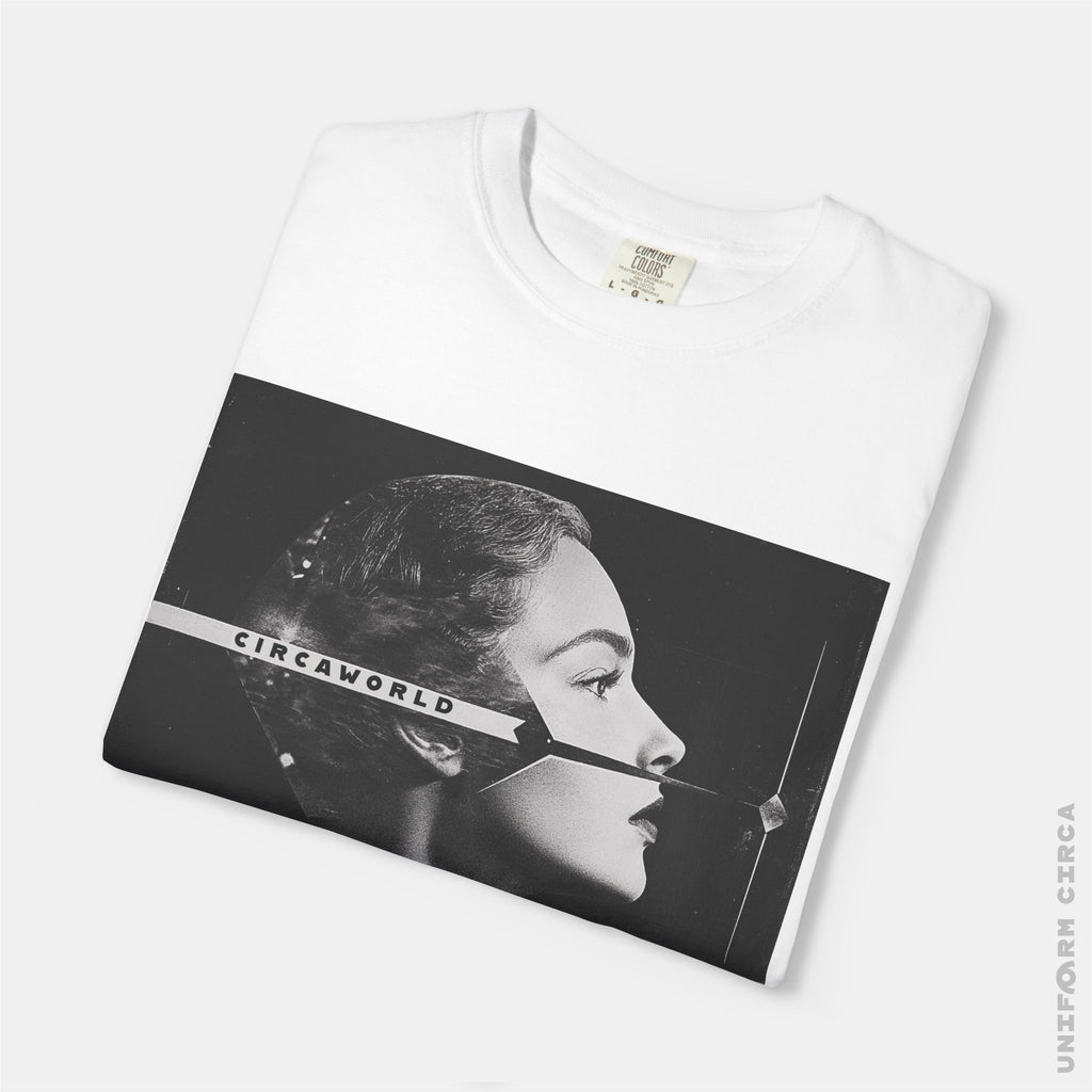 LA FEMME D'ARGENT | Crewneck T-Shirt | 100% Cotton | Designed & Printed in California _ UNIFORM CIRCA NOIR