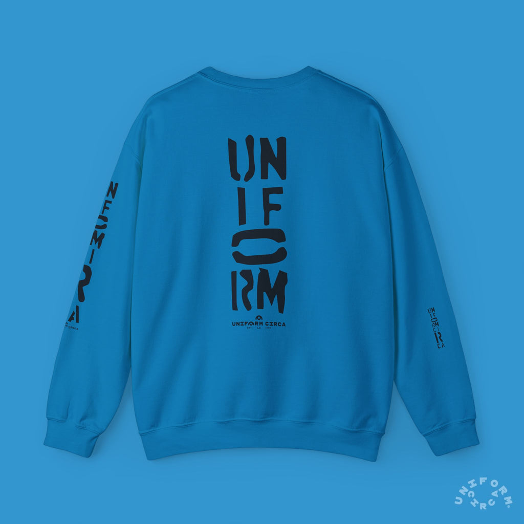 FOUNDATION MARK | CREWNECK SWEATSHIRT | Printed Black
