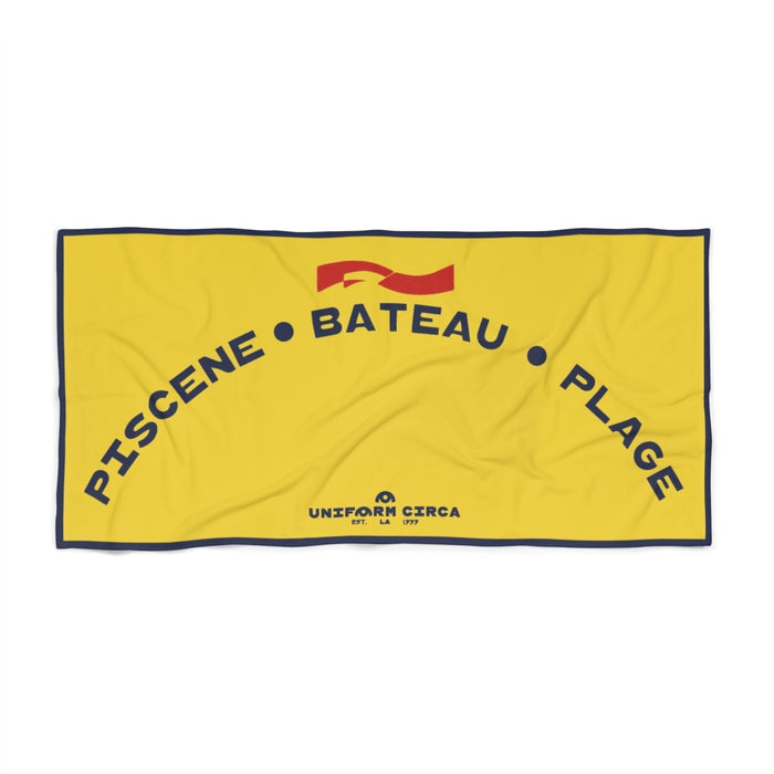 ARC WATER YELLOW | Sunny Vibes Beach Towel - Perfect for Summer Fun and Relaxation