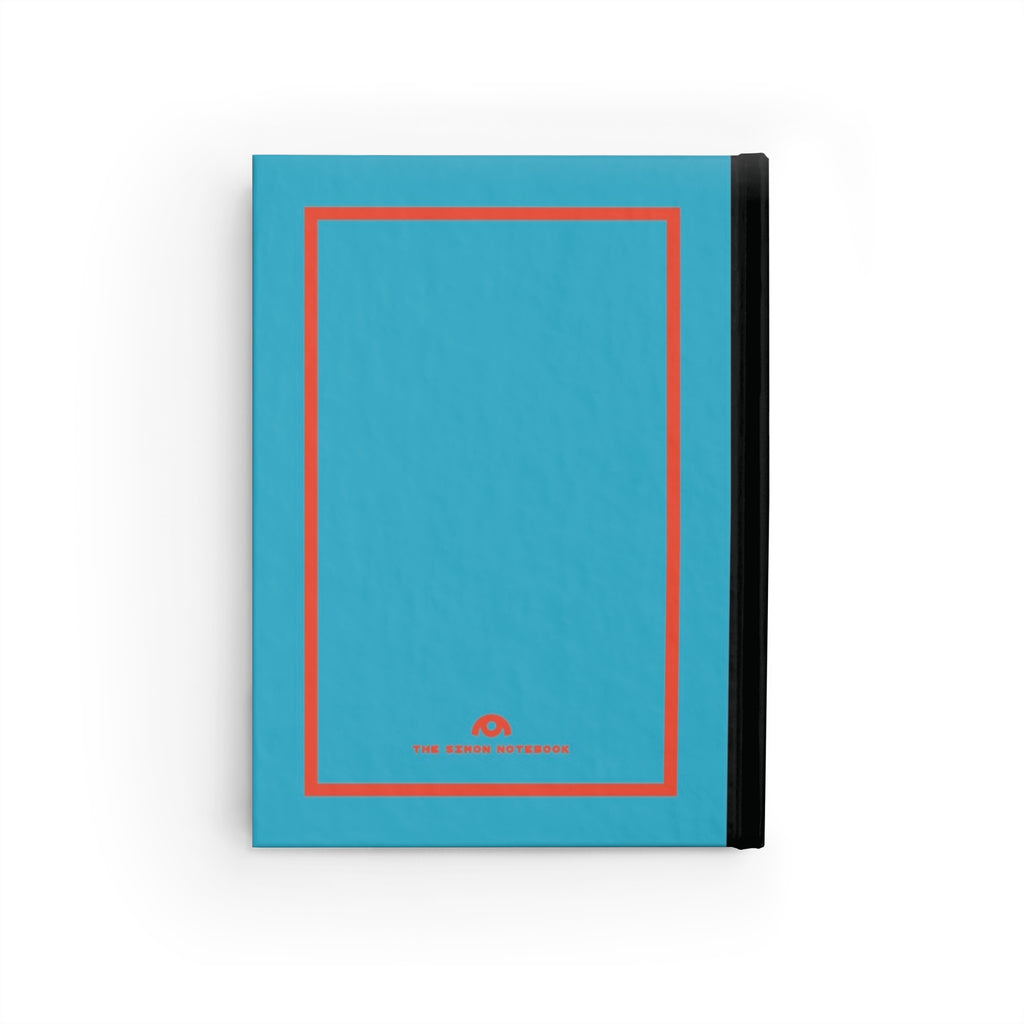 SIMON | JOURNAL & NOTEBOOK | Hardcover Blank Pages 5"x7" | Turquoise & Orange