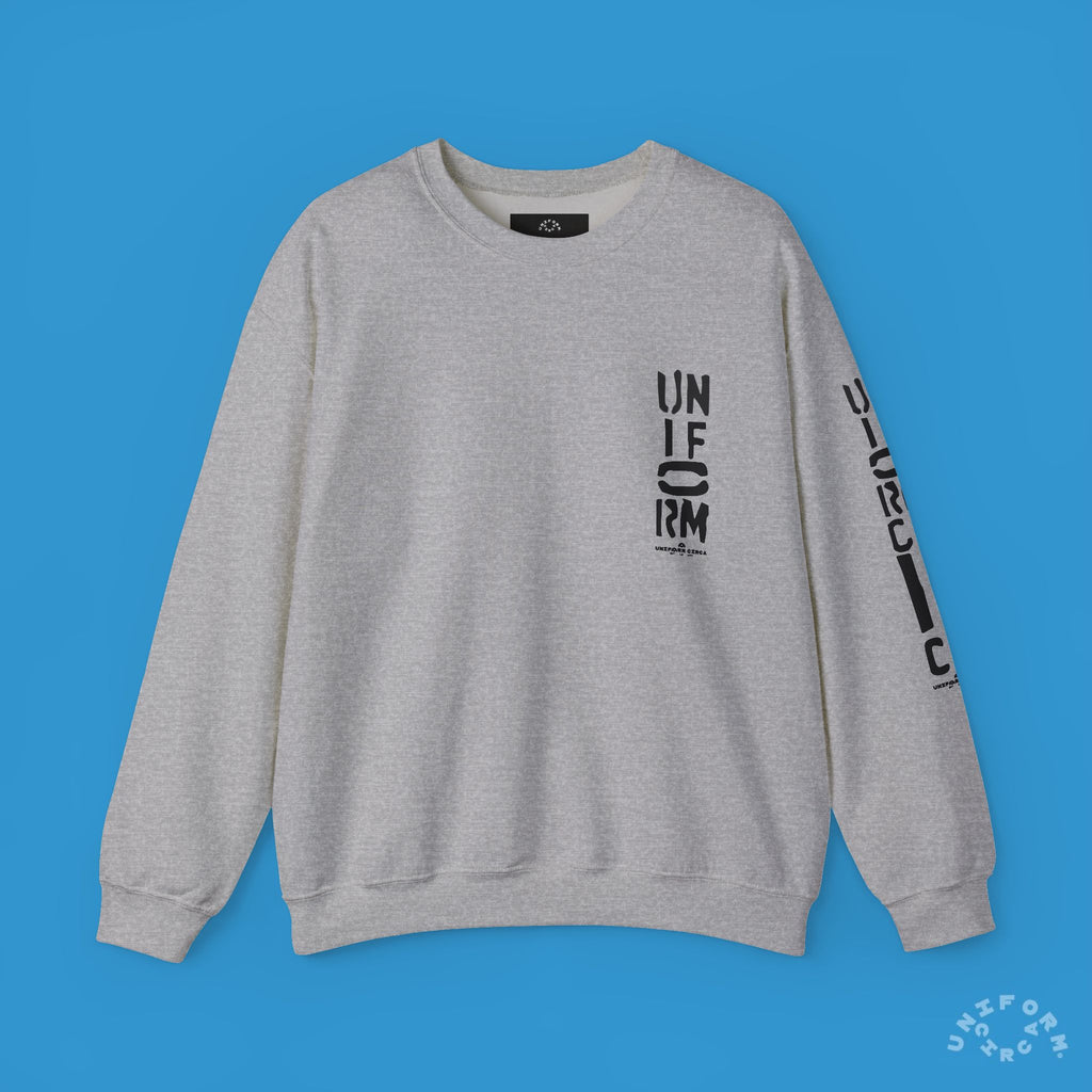 FOUNDATION MARK | CREWNECK SWEATSHIRT | Printed Black
