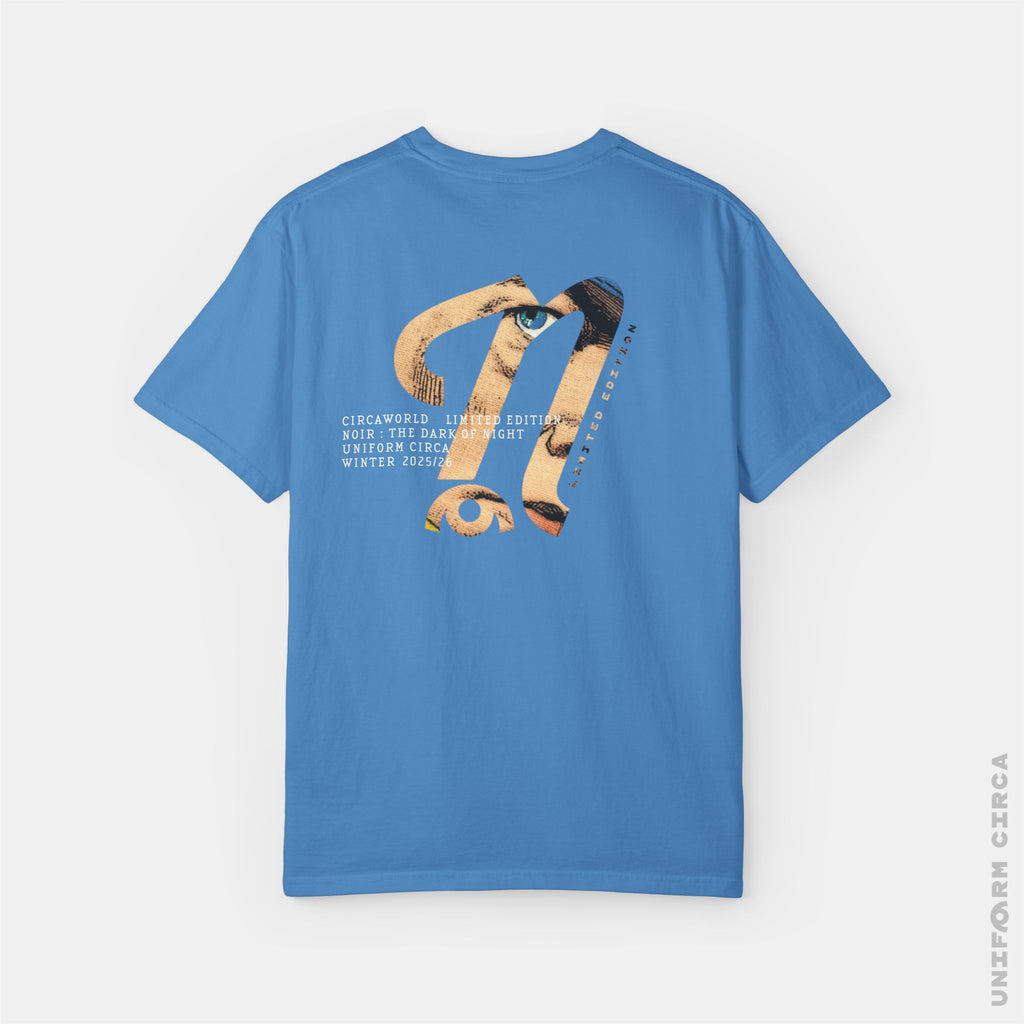 CIRCAWORLD: N BADGE V2 - Crewneck T-Shirt | 100% Cotton | Designed & Printed in California _ UNIFORM CIRCA _Navy