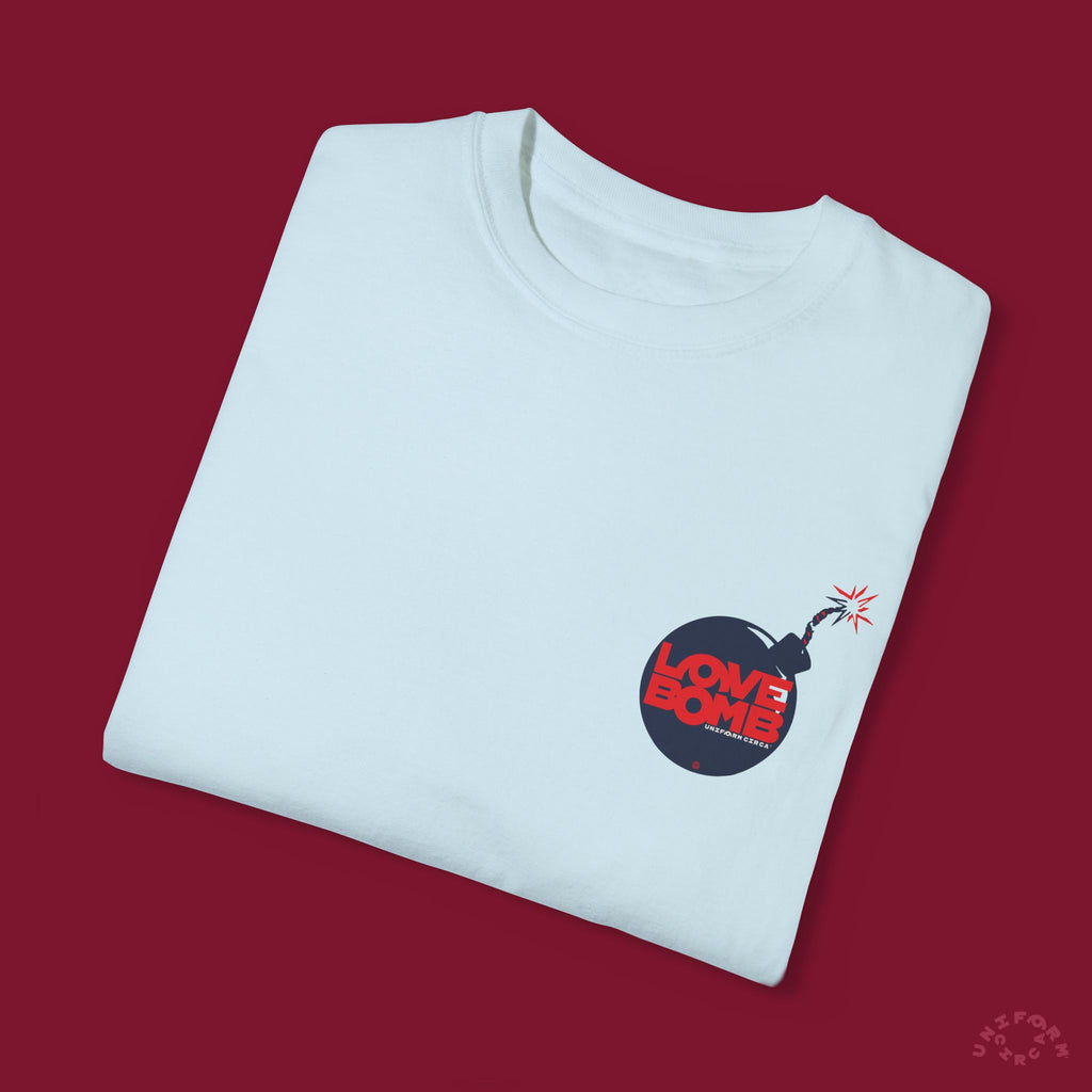 HEART BOMB CREWNECK T-SHIRT | Printed