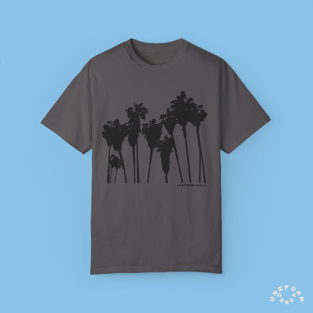 PALMS BLACK CREWNECK T-SHIRT | Printed