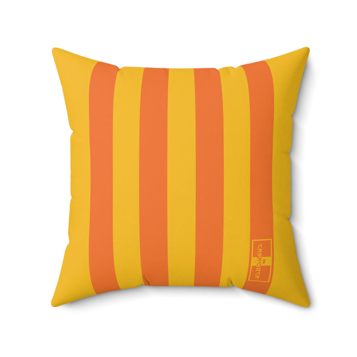 CASACIRCA | RACING STRIPES PILLOW | SUNBURST | Stylish Faux Suede Pillow - Stripes, Home Decor, Cozy Living Room, Gift Idea, Nautical Theme, Interior Design Accents