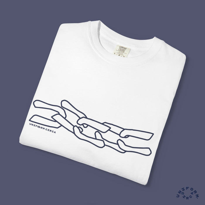 LUKE NAVY CREWNECK T-SHIRT | Printed
