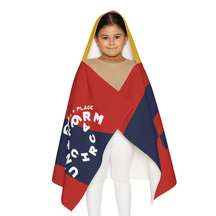 Youth Hooded Towel with Stylish Design - Perfect for Beach Days & Pool Parties