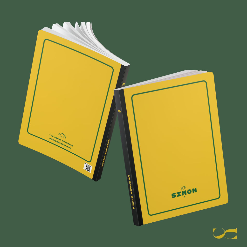 SIMON (SOFT COVER) NOTE & SKETCH JOURNAL | Sunburst/Putting Green/Black
