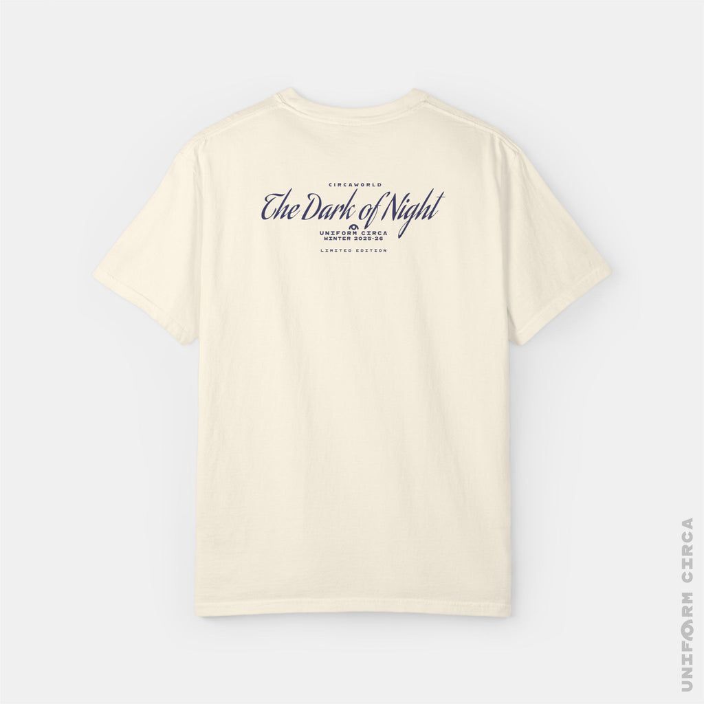 NOIR MARK 1 - Crewneck T-Shirt | 100% Cotton | Designed & Printed in California _ UNIFORM CIRCA _Navy