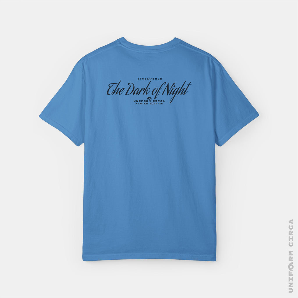 SCRIPT 2 - Crewneck T-Shirt | 100% Cotton | Designed & Printed in California _ UNIFORM CIRCA_Black