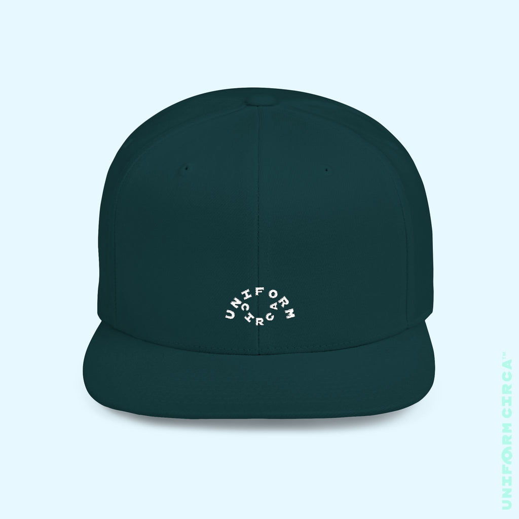 OCULUS LOGO HAT | Flat Bill Snap Back | White Embroidery