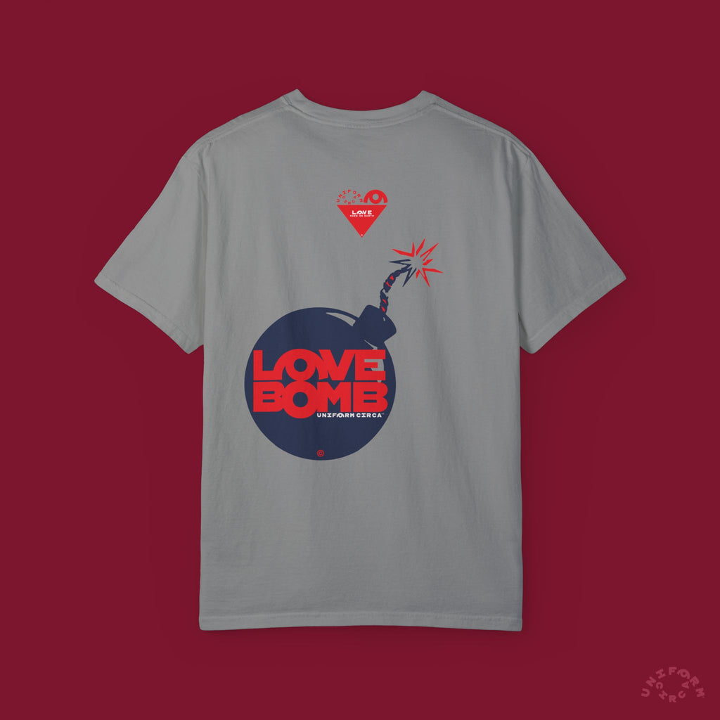 HEART BOMB CREWNECK T-SHIRT | Printed