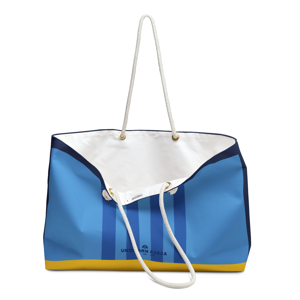 RACER MAX BAG | THREE BLUES | Weekender Bag - Stylish Travel Tote, Gym Bag, Beach Bag, Personalized Gift, Spacious Weekend Accessories