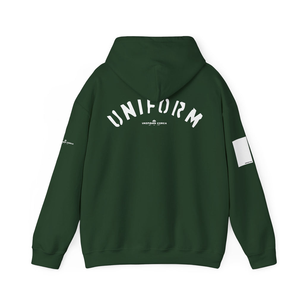 UNIFORM CIRCA HOODIE | 99 BOX WHITE